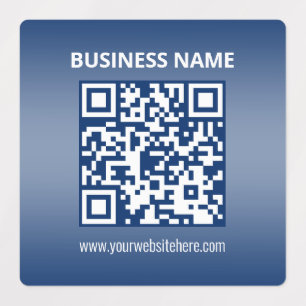 Étiquettes Code QR étanche Dégradé bleu (ou toute autre cou