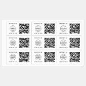 Étiquettes Code QR ID d'actif Propriété du logo de l'entrepri (Feuille)