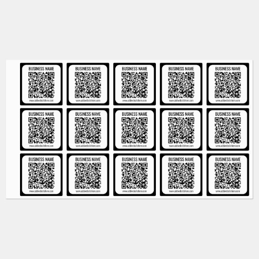Étiquettes Code QR instantané (entrez l'URL de votre site Web (Feuille)
