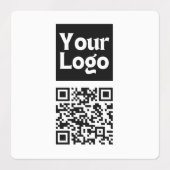 Étiquettes Code QR modifiable et logo ou image de votre entre (Design 1)
