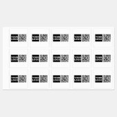 Étiquettes Code QR modifiable & logo ou image de votre entrep (Feuille)