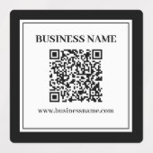 Étiquettes Code QR professionnel | Noir & Blanc (Design 2)