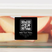 Étiquettes Code QR scannable moderne | Noir Blanc & Gris (Apposé)