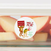 Étiquettes Cœurs Chauds Fondent la Glace (Apposé)