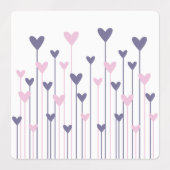 Étiquettes Coeurs et baisers Bouteille à rouleaux à huile ess (Design 2)