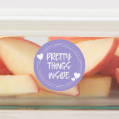 Étiquettes Coeurs Lilac Rose Violet De Jolies Choses À L'Inté (Apposé)