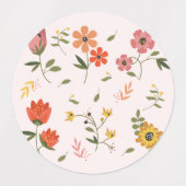 Étiquettes collection de fleurs (Design 1)