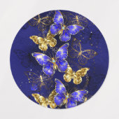 Étiquettes Composition avec papillons Sapphire (Design 2)