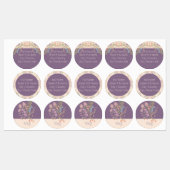 Étiquettes Concepteur circulaire décoratif (Feuille)