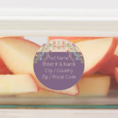 Étiquettes Concepteur circulaire décoratif (Apposé)