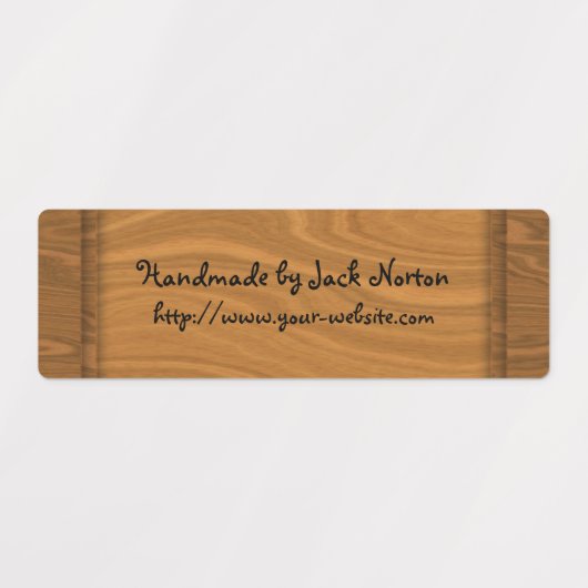 Étiquettes Conception artisanale - bois (Design 2)