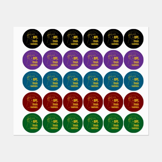Étiquettes Conception de banane en LSF - Mûre, Épluchée, Impe (Feuille)
