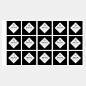 Étiquettes Conception de texte moderne éditable & Votre logo (Feuille)