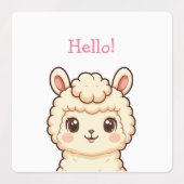 Étiquettes Conception d'illustration de lama mignon (Design 1)