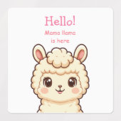 Étiquettes Conception d'illustration de lama mignon (Design 1)