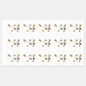 Étiquettes Conception moderne et joyeuse de Joyeux Thanksgivi (Feuille)