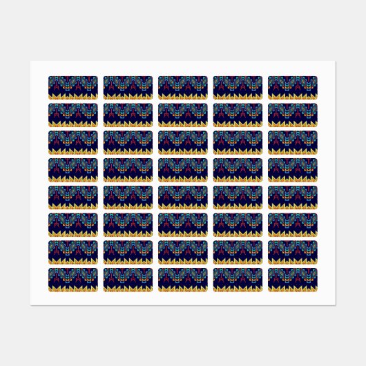 Étiquettes Conception tribale d'abrégé sur conception (Feuille)