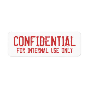 ÉTIQUETTES CONFIDENTIELS