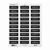 ÉTIQUETTES CONFIDENTIELS (Feuille entière)