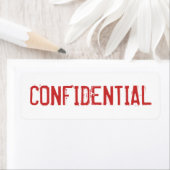 ÉTIQUETTES CONFIDENTIELS (En situation)