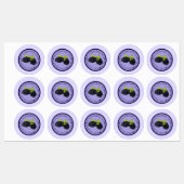 Étiquettes Congélations De Confiture De Blackberry Façonnées  (Feuille)