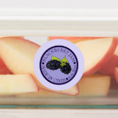 Étiquettes Congélations De Confiture De Blackberry Façonnées  (Apposé)