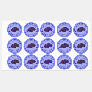 Étiquettes Congélations De Confiture De Blueberry Faits Maiso