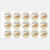 Étiquettes Cookies de chips au chocolat (Feuille)