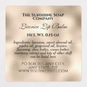 Étiquettes Cosmétique imperméable de style vintage feuille de (Design 2)