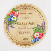 Étiquettes Cottagecore Waterproof Jar Labels (Design 1)