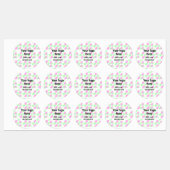 Étiquettes Couleur d'aquarelle rouge simple ajouter votre log (Feuille)