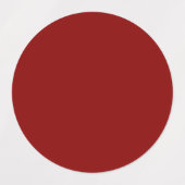 Étiquettes couleur foncé rouge uni (Design 1)