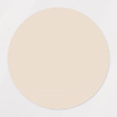 Étiquettes Couleur solide de l'amande (Design 2)