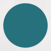 Étiquettes couleur Turquoise foncée (Design 1)