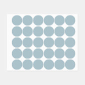 Étiquettes Couleur uni bleu pastel | Classique | Élégant (Feuille)