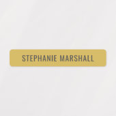 Étiquettes Couleurs hivernales rouilles Enfants étanche Nom É (Design 1)