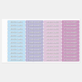 Étiquettes Couleurs pastel Garçon Fille Rentrée scolaire