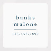 Étiquettes Couleurs simples de l'école Enfants Nom étanche (Design 1)