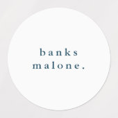 Étiquettes Couleurs simples de l'école Enfants Nom étanche (Design 1)