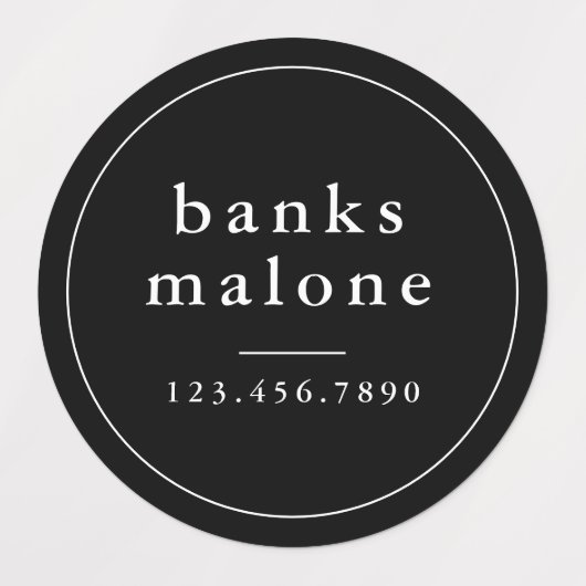 Étiquettes Couleurs simples de l'école Nom imperméable (Design 2)