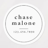 Étiquettes Couleurs simples de l'école Nom imperméable (Design 1)