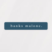 Étiquettes Couleurs simples de l'école Nom imperméable (Design 1)