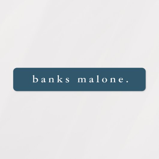 Étiquettes Couleurs simples de l'école Nom imperméable (Design 1)