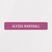 Étiquettes Couleurs vives hiver simples Enfants Nom étanche (Design 1)