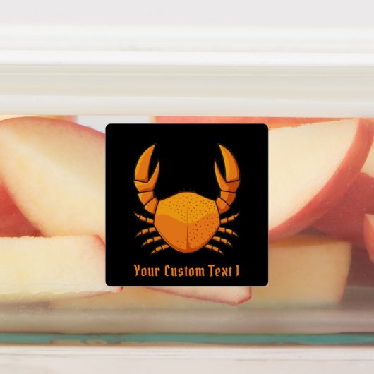Étiquettes Crab orange (Apposé)
