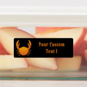 Étiquettes Crab orange (Apposé)