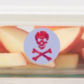 Étiquettes Crâne rose (Apposé)