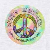 Étiquettes Cravate-Dye Art et Bohemian Appreal Business (Design 1)