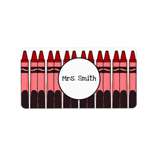 Étiquettes Crayon personnalisés (Devant)