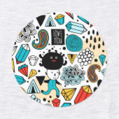Étiquettes Crazy head (Design 1)